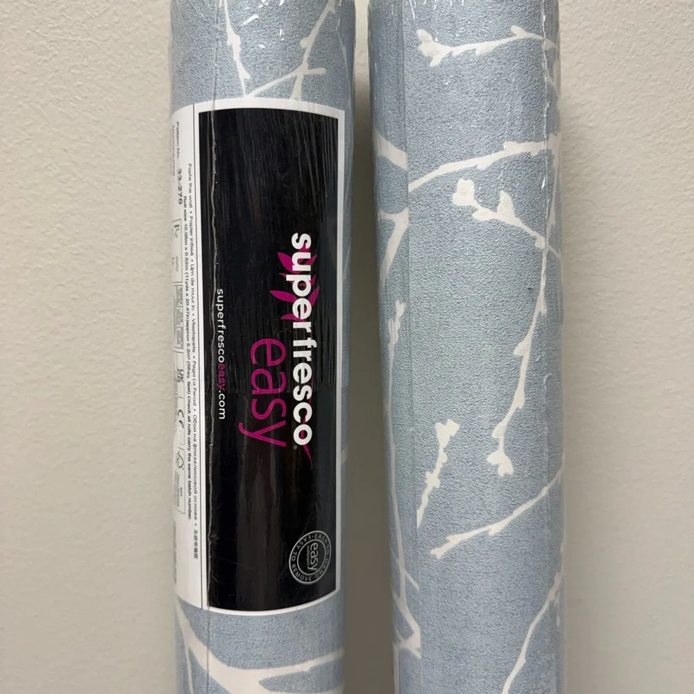 New 2 rolls Innocence Duck Egg Wallpaper by Graham & Brown